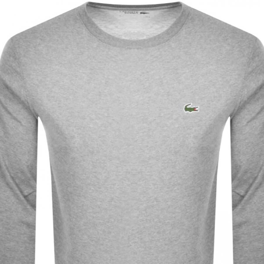 Lacoste Sport Long Sleeved T Shirt Grey